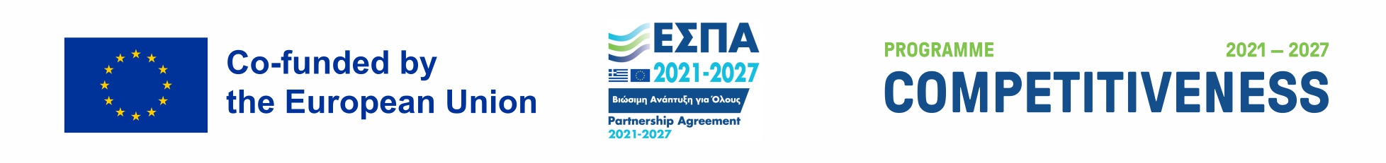 Kofinanziert von der Europäischen Union. ESPA 2021-2027. Programm Wettbewerbsfähigkeit.