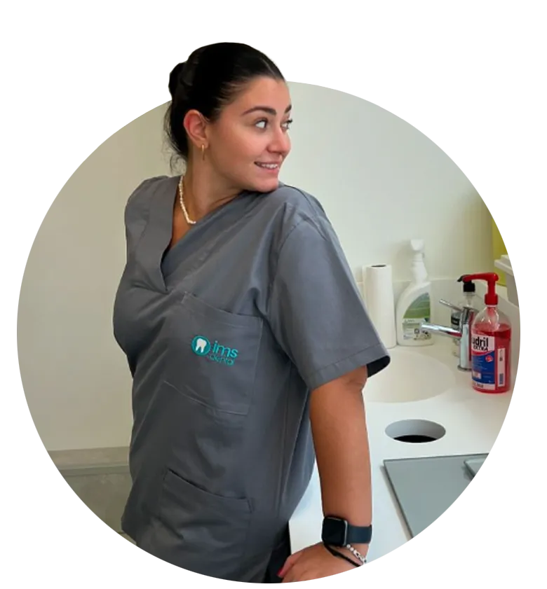 Zahnärztin Margarita Stergiou in der Praxis IMS Dental